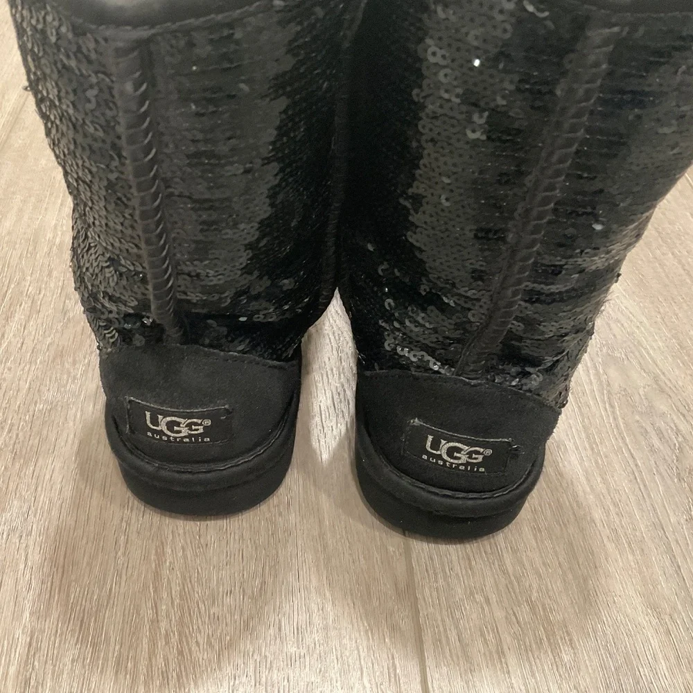 UGG Black Sequins Boots Size 7